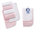 Girls 6pk Terry Burp Cloths