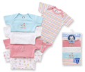 Girls 5-Pack Onesies